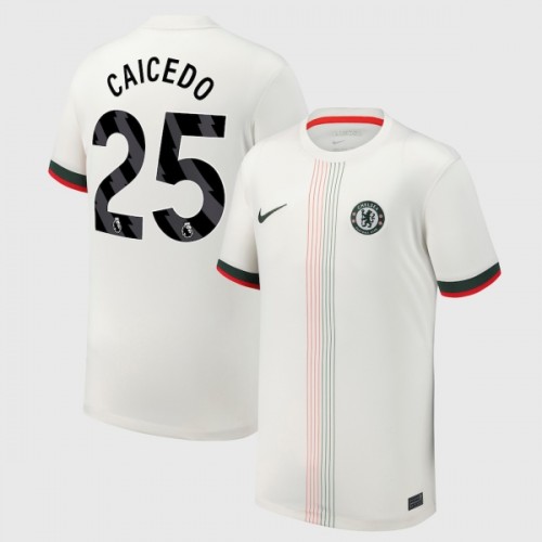 Nogometni Dresovi Chelsea Caicedo 25 Gostujući 2025-26 Nogometni Dresovi Chelsea Caicedo 25 Gostujući 2025-26